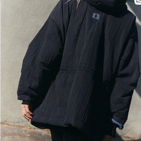 NWT Free People Movement Billie Boxy Black Coat - Picture 2 of 6